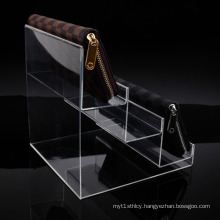 High Quality Acrylic Wallet Display Stand, Acrylic Handbags Display